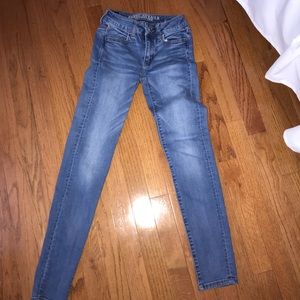 American Eagle medium wash skinny jeans